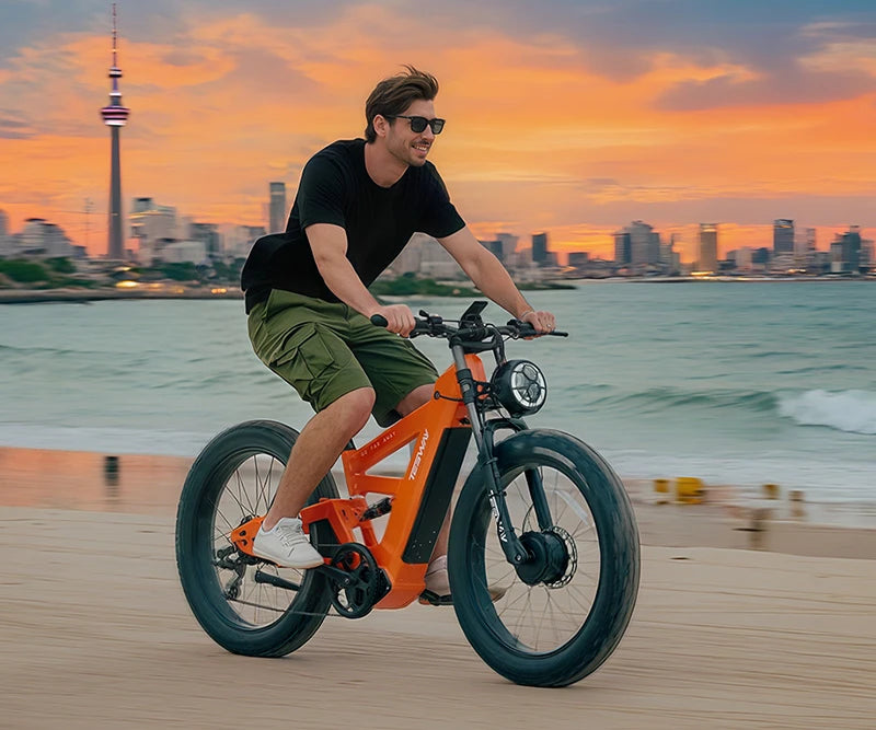 TESWAY X9 AWD - 4000W Dual Motors Electric Mountain Bike