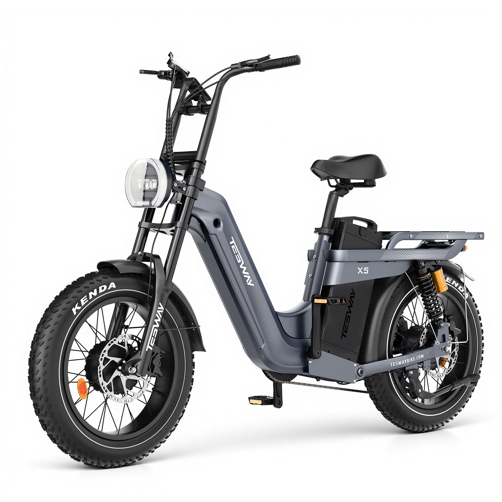 TESWAY X5 AWD Step-Thru EBike – Easy Mount 3600W Dual Motor