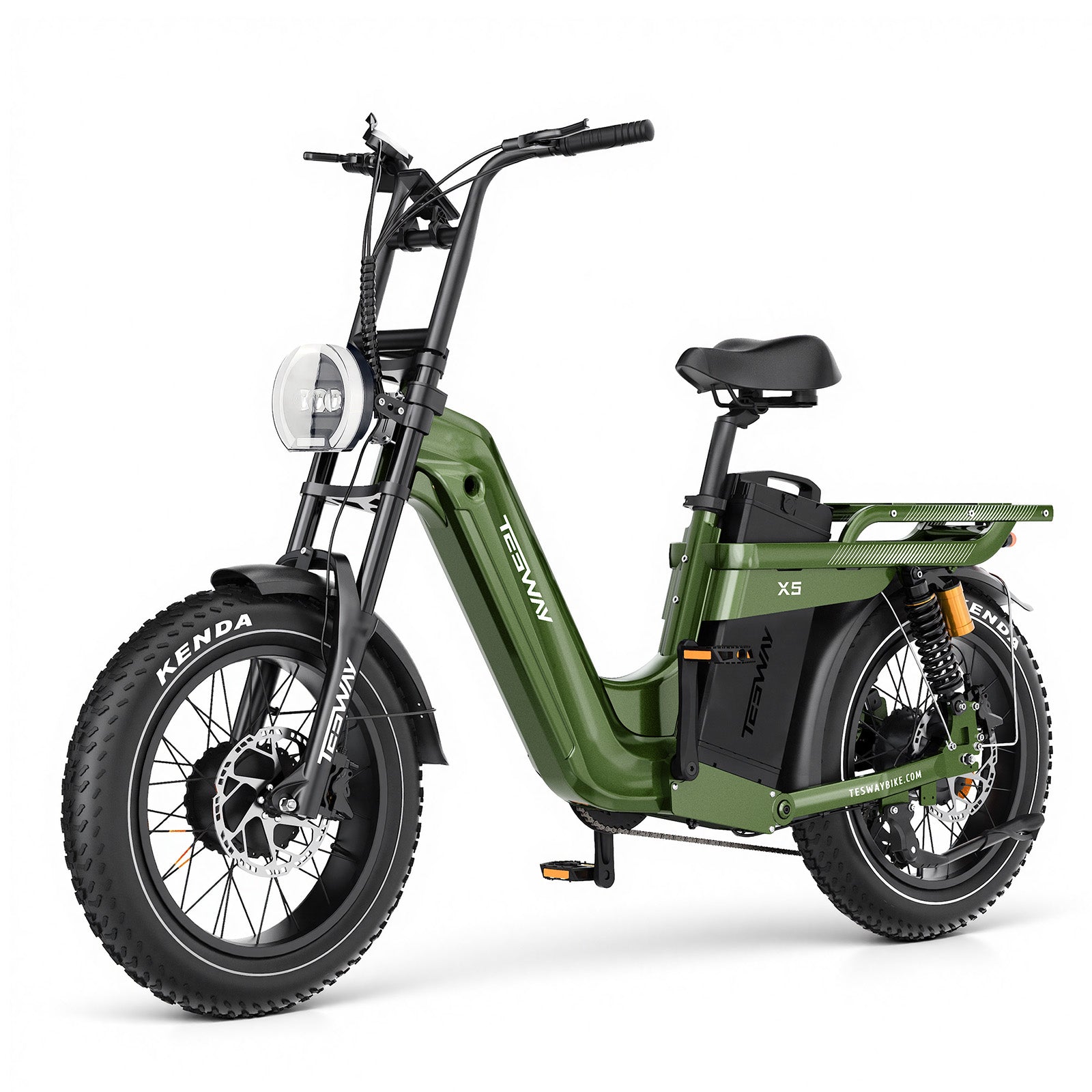 TESWAY X5 AWD Step-Thru EBike – Easy Mount 3600W Dual Motor