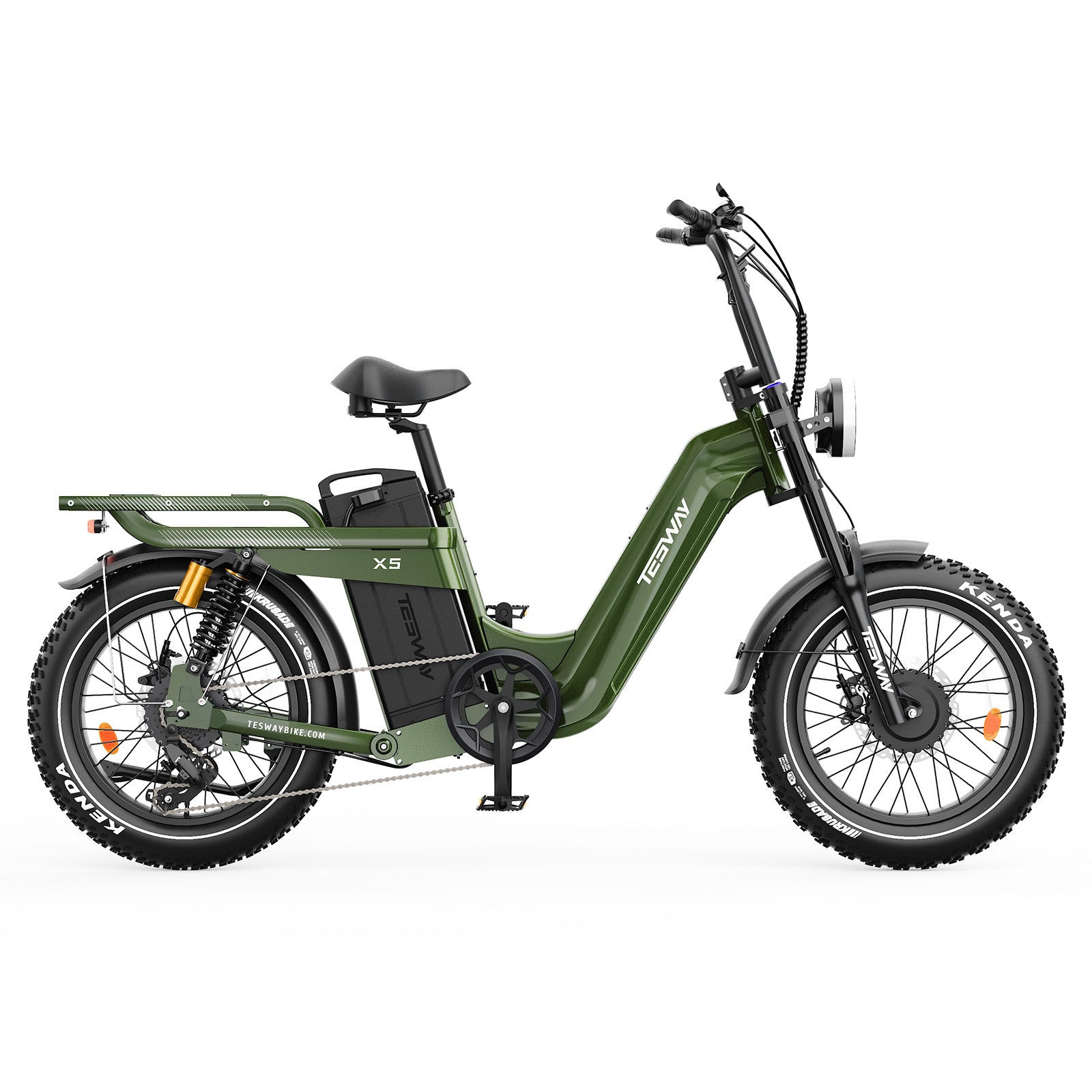 TESWAY X5 AWD Step-Thru EBike – Easy Mount 3600W Dual Motor