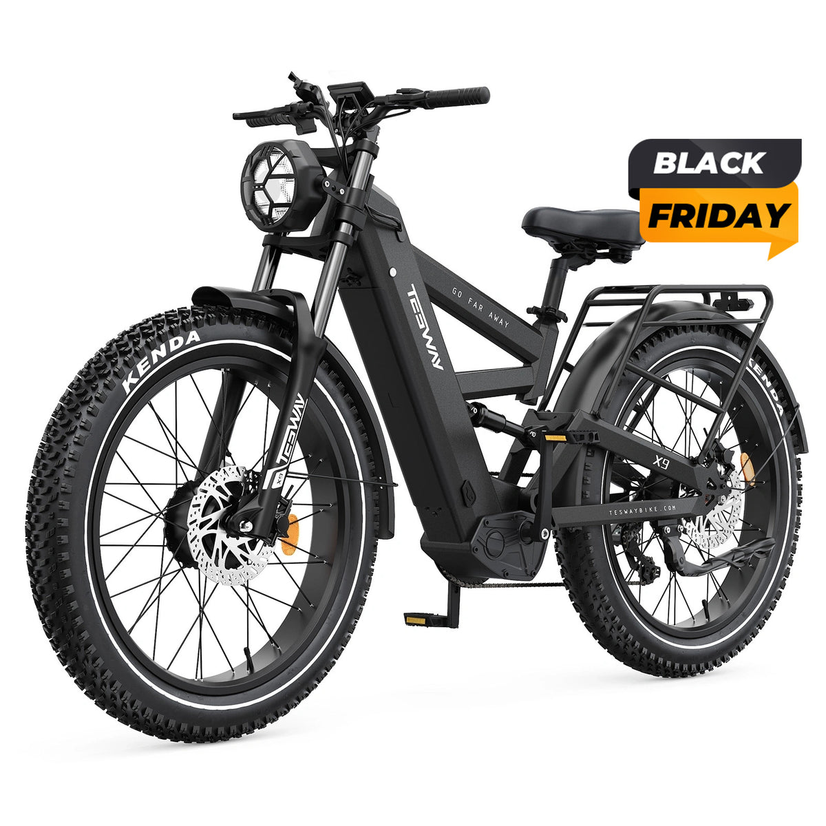 TESWAY X9 Ultra 60V E-MTB met dubbele motor