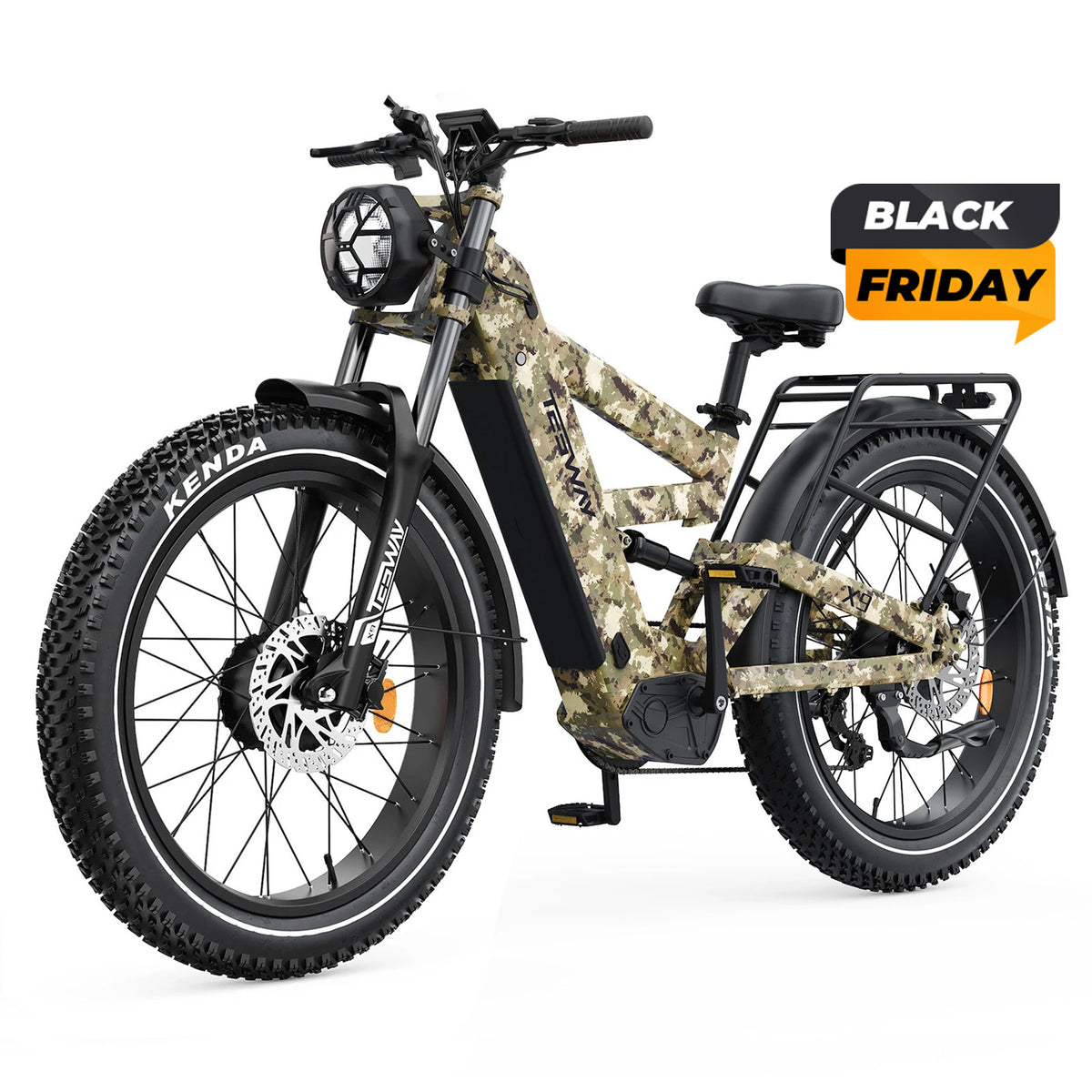 TESWAY X9 Ultra 60V E-MTB met dubbele motor