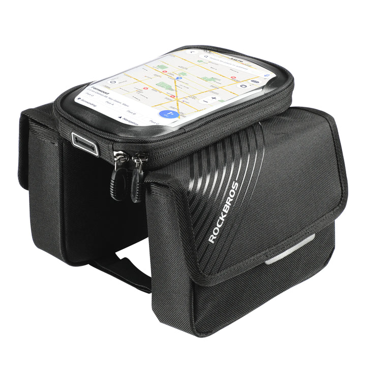 ROCKBROS Top Tube Bike Bag With Phone Case Holder