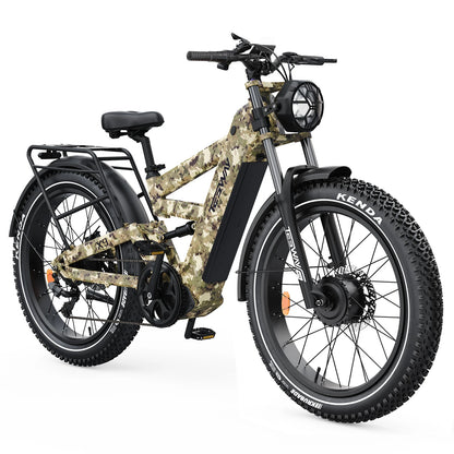 TESWAY X9 AWD - 4000W Dual Motors Electric Mountain Bike