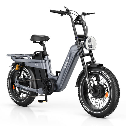 TESWAY X5 AWD Step-Thru EBike – Easy Mount 3600W Dual Motor