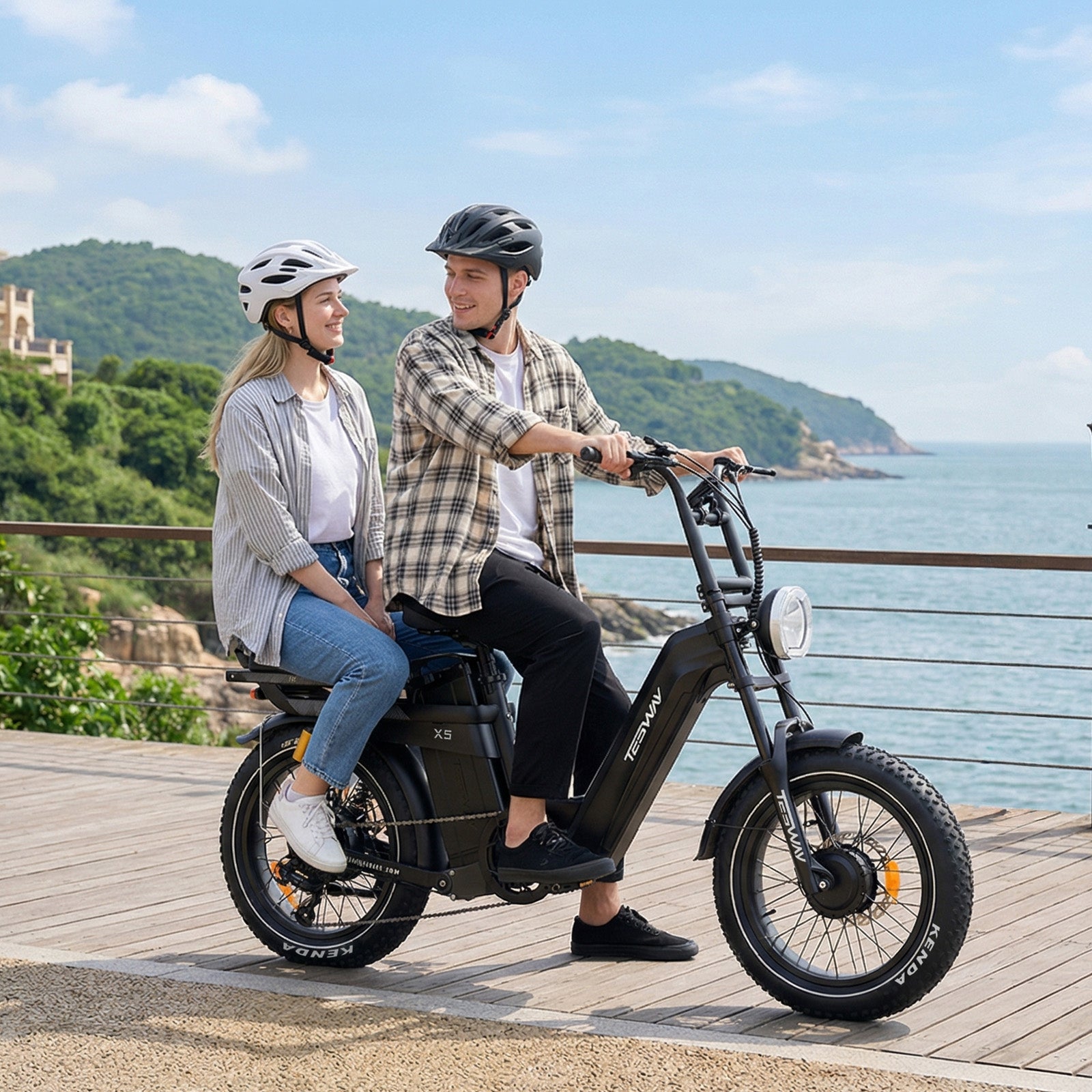 TESWAY X5 AWD Step-Thru EBike – Easy Mount 3600W Dual Motor